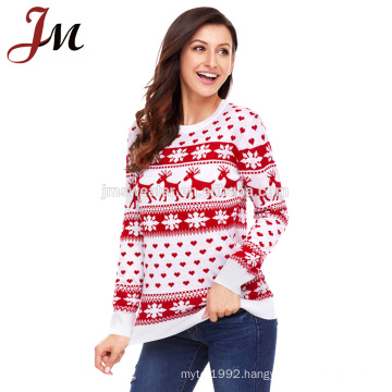 Good sale thick knitted jacquard adult ugly christmas sweater jumpers